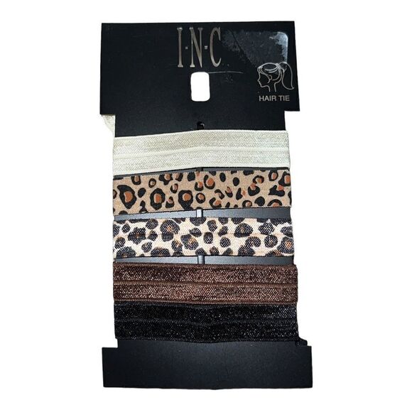 INC International Concepts 6 Piece Animal Print Hair Ribbon Ties New - Picture 1 of 2